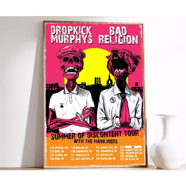 Tour Poster, Dropkick Murphys And Bad Religions Summer Of Discontent-image