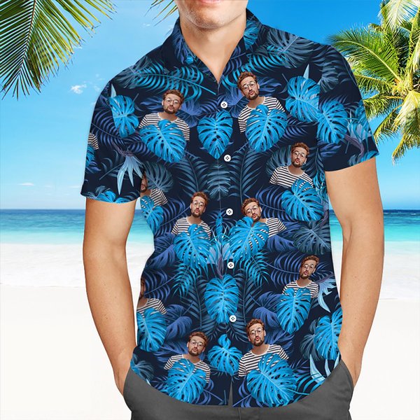 Custom Hawaiian Shirt With Face, Custom Hawaiian Shirt For Men Women-image
