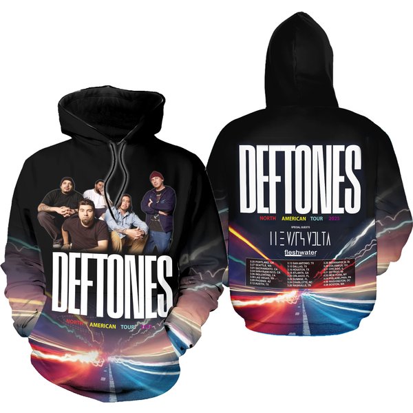 Deftone Tour 2025 North America Fresh Water 3D Hoodie-image