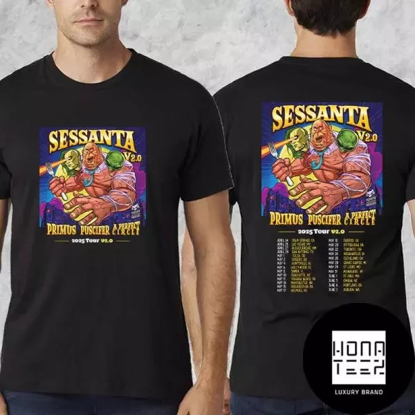 A Perfect Circle And Primus And Puscifer Sessanta V2.0 Tour 2025 T-Shirt-image