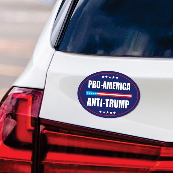 Pro America Magnet, Anti-Trump, Resist Hate Magnet, Resist Racism Car Magnet-image