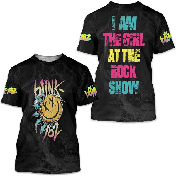 B182 I Am The Girl At The Rock Show 3D T-Shirt-image
