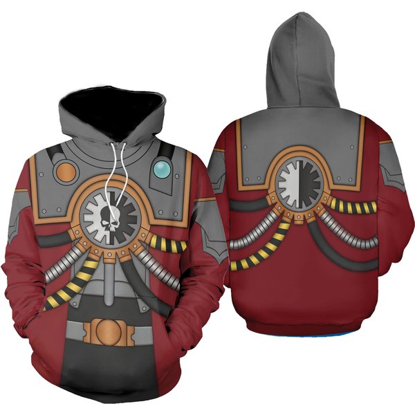 Adeptus Mechanicus Warhammer Costume Hoodie Joggers Sets-image