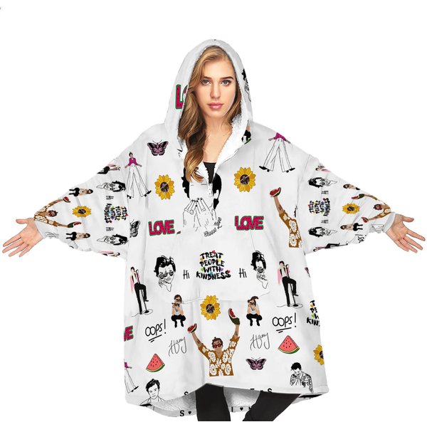 Custom Styles Blanket Hoodie Sherpa Blanket Hoodie Oversize-image