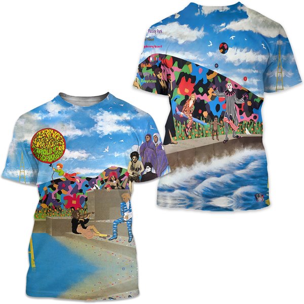 Prince And The Revolution Around The World In A Day Album Cover Aop 3D T-Shirt-image