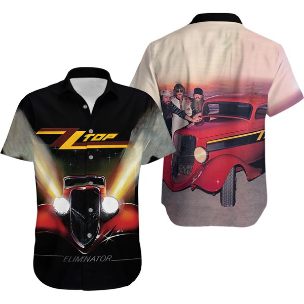 Rock Band Zz Top Eliminator Hawaiian Shirt, S-5Xl Us Size, Music Lovers, For Men-image