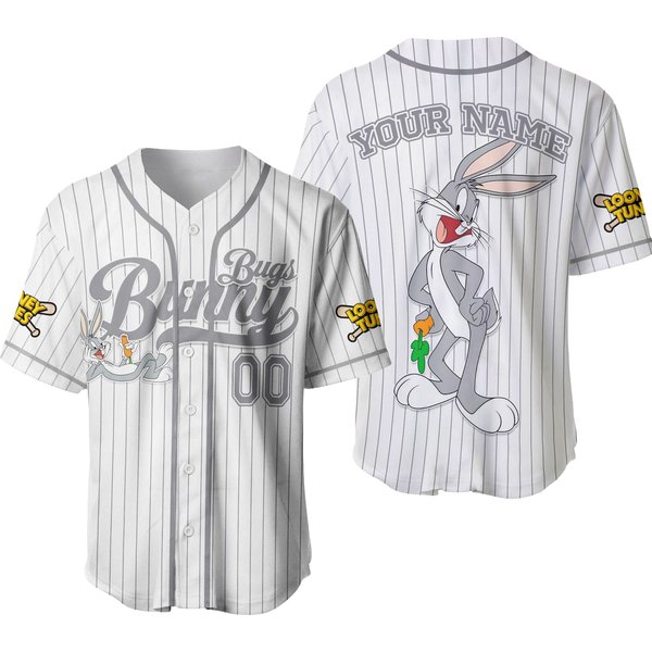 Custom Looney Tune Bugs Bunny Simple Baseball, Baseball Team Outfit, Gift For Space Jamz Fans-image