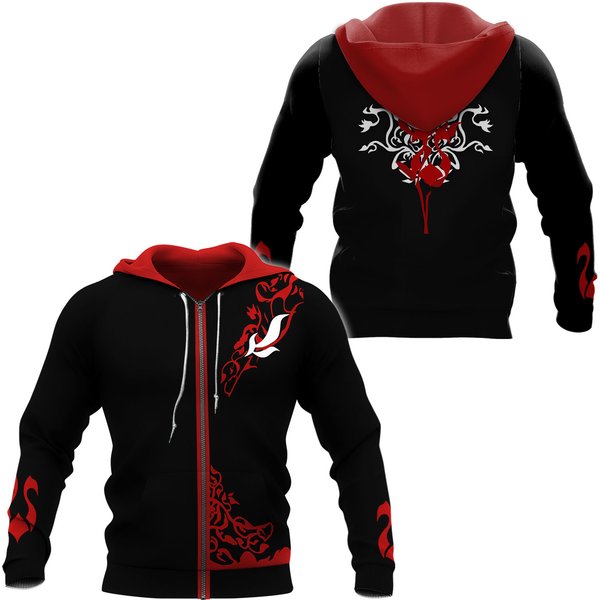 Rwby Adam Taurus Cosplay Hoodie, 3D Zip Hoodie-image