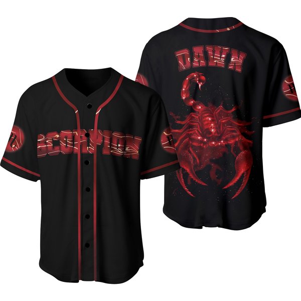 Scorpio Baseball Jersey, Zodiac Jersey, Birthday Gift-image