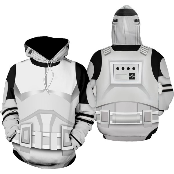 Stormtrooper Costume Hoodie Sweatpants Set, Gifts For Fan-image