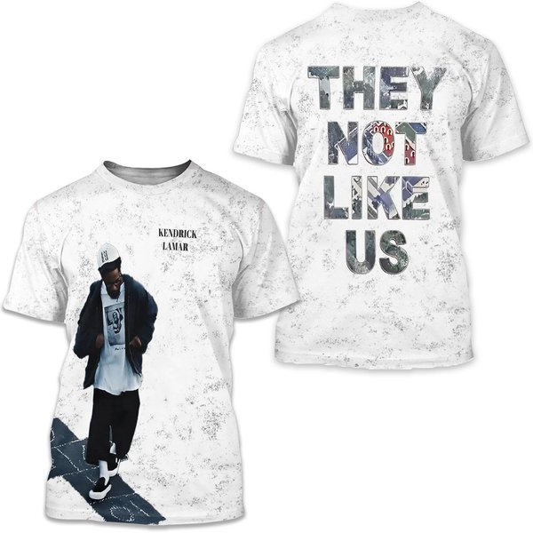 Kendrick Lamar They Not Like Us 2024 Single 3D T-Shirt-image