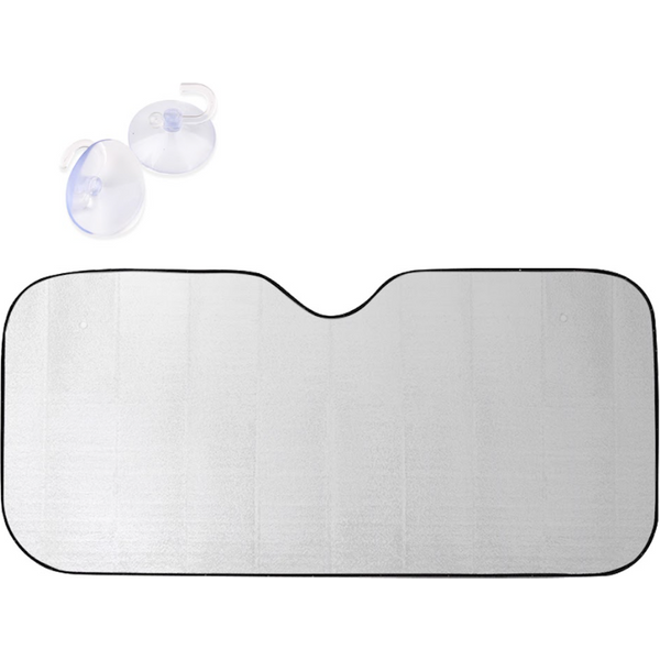Tuningpros Fit Car Windshield Sun Shade Protector, Sunshade Visor Silver & Grey-image