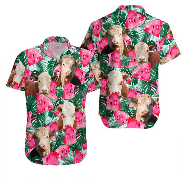 Watermelon 3D Hawaiian Shirt-image