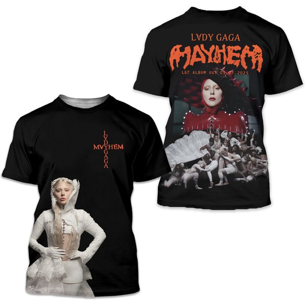Ld Ga Mayhem Lg7 Album Out 2025 3D T-Shirt-image