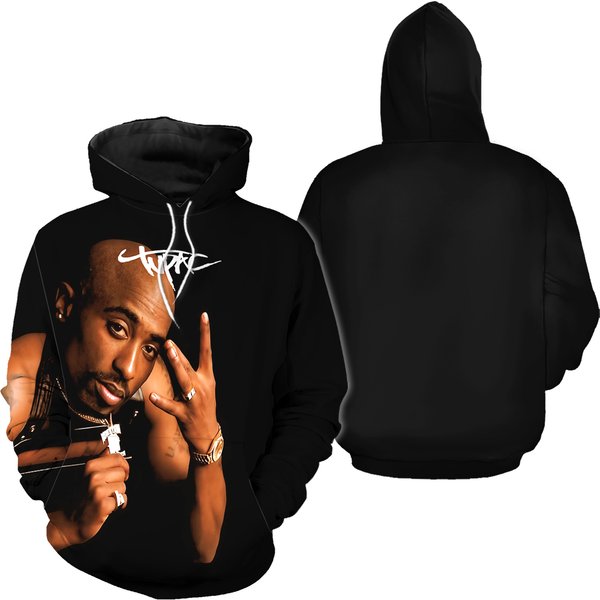 Rap Singer 2 Pac Tupac Hoodie Jogger Set-image