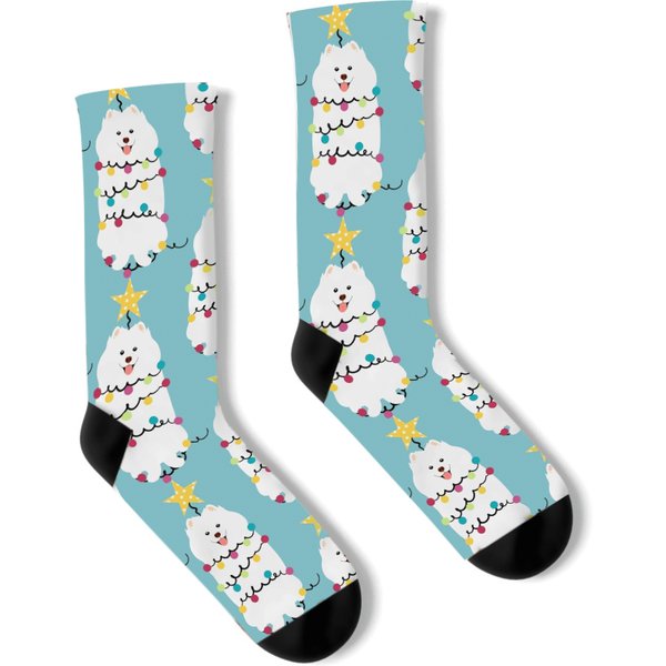 Samoyed Christmas Tree Socks-image
