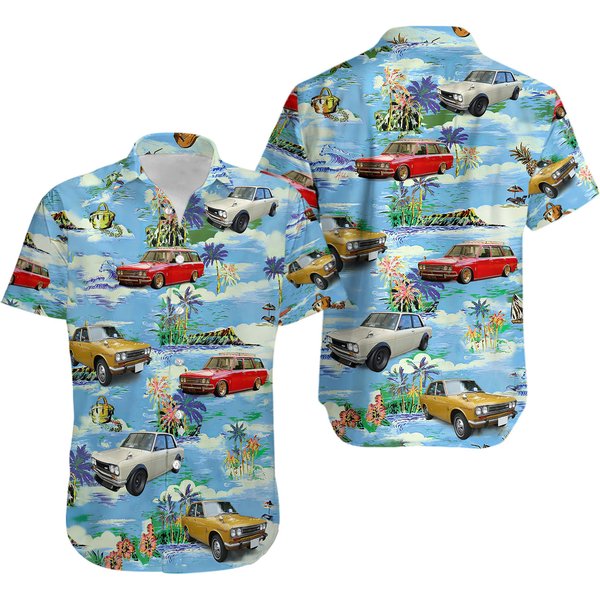Datsun 510 Hawaiian Shirt Classic Car Hawaiian Shirt Gift For Car Lovers-image