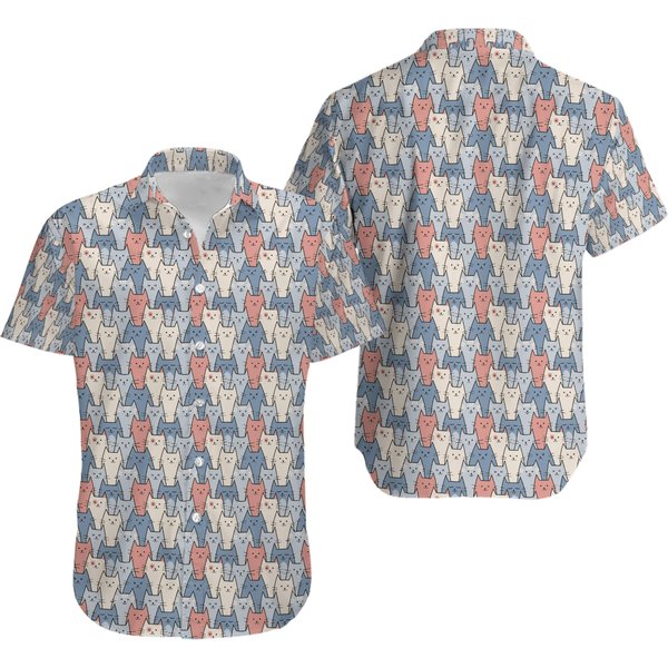Colorful Cat Hawaiian Shirt-image
