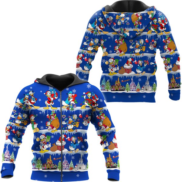 Donald Hoodie, All Over Printed 3d Zip Hoodie