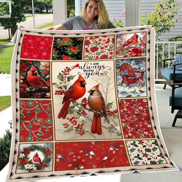 I Am Always With You Blanket, Cardinal Blanket-image