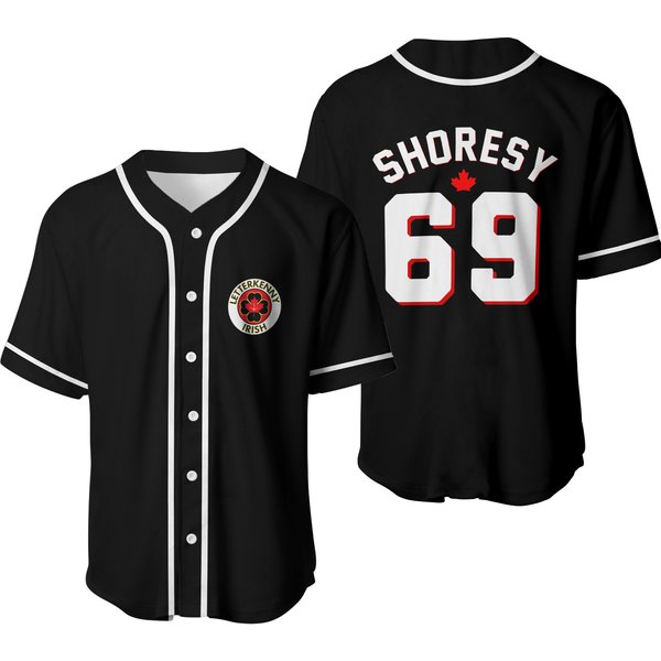 Shoresy Letterkenny Irish Shoresy 69 Graphic Baseball Jersey-image