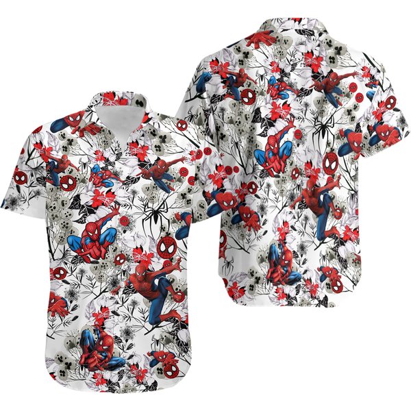 Spider Hero 3D All Over Printed Hawaiian Shirt, Superhero-image