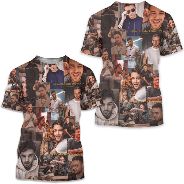 Liam Payne T Shirt 3D Printed T-Shirt-image
