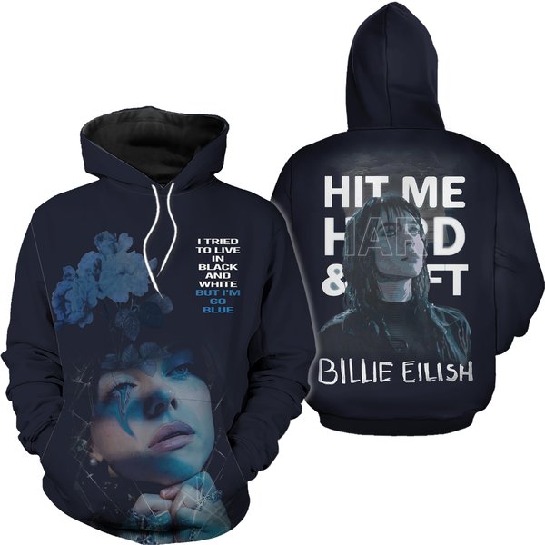 Billie Eilish I Tried To Live Hoodie 3D - Printed All - Hoodie-image