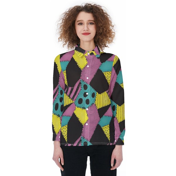 Sally Nightmare Before Christmas Linen Shirt-image
