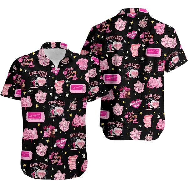 Pink Pony Club Hawaiian Shirt, Midwest Princess Tour Hawaiians-image