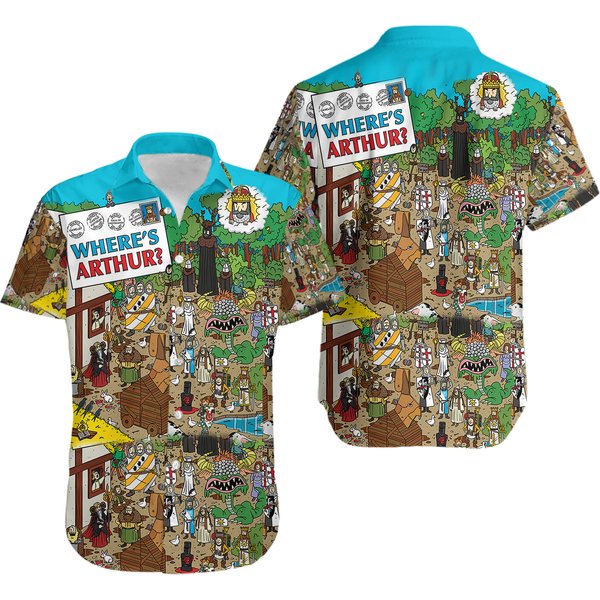 Where's Arthur Monty Python And The Holy Grail Hawaiian Shirt-image