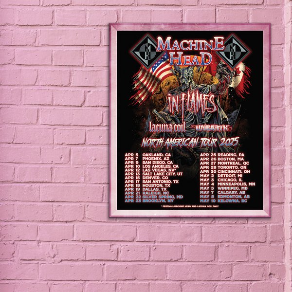 Machine Head Announce 2025 North American Tour Poster-image