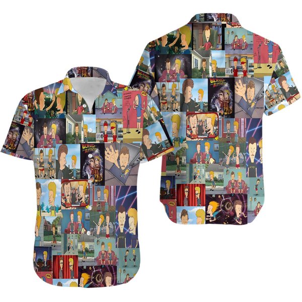 Beavis And Butt-Head Halloween Hawaiian Shirt-image