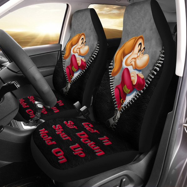 Halloween Grumpy Car Seat Cover, Grumpy Car Decoration