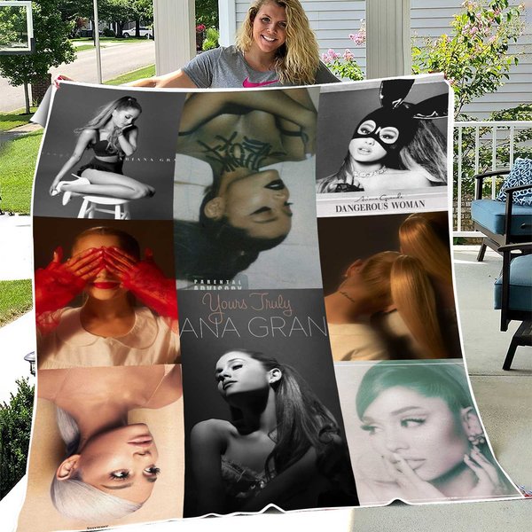 Ariana Throw Blanket Bed Couch Decor Nap Car Birthday Gifts All Season-image