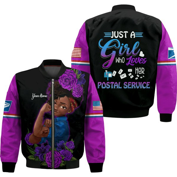 Personalized Postal Worker Bomber Jacket Hk348-image