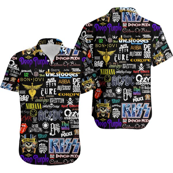 Sale 2025! Classic Rock Band Unisex Hawaiian Shirt Best Gift Hot Summer-image