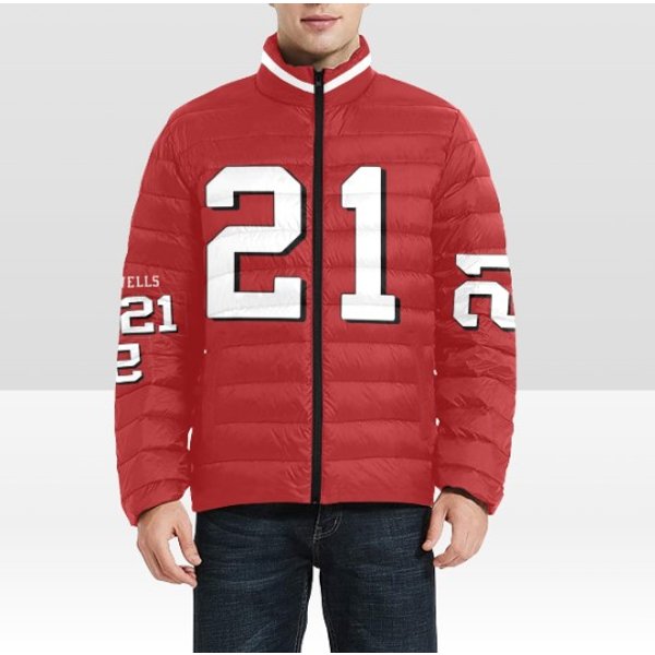 Personalized San Francisco Puffer Jacket, Football Fan Puffer Jacket-image
