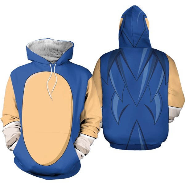 Blue Hedgehog Speedter Lightning Cosplay Tka45, Shadow Cartoon Movie 3d Hoodie