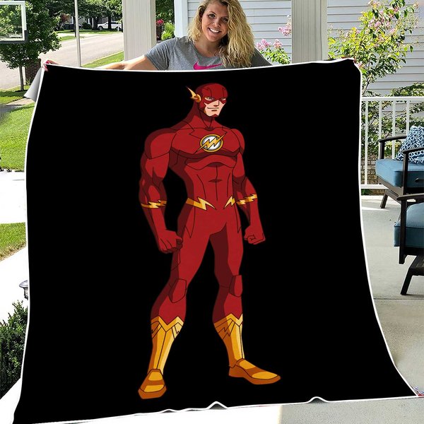 Flash Blanket Fleece Travelling Super Hero Birthday-image