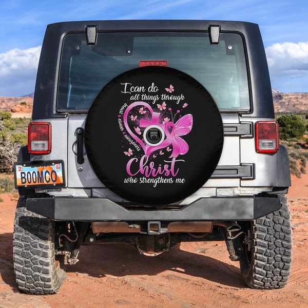 I Can Do All Things Through Christ Who Strengthens Me Spare Tire Cover-image