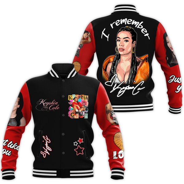 Keyshia Cole The Love Hard Tour 2024 Baseball Jacket-image