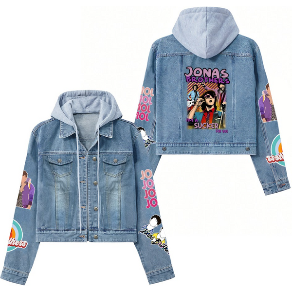 Christmas Jonas Brothers Jean Jacket, Jonas Brothers Denim Jacket Women-image