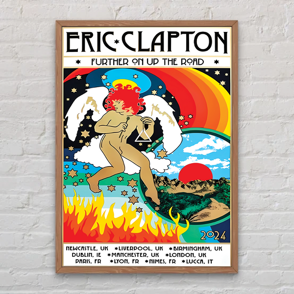 Eric Clapton Eu 2024 Tour Poster, Decor Home, Gift Poster-image