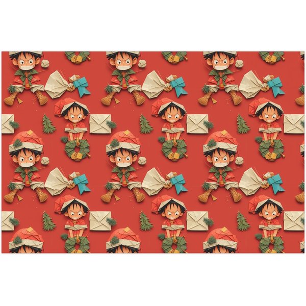 Anime Onepiece, Gift Wrapping Papers, Luffy, Trendy Onepiece Christmas Wrap-image