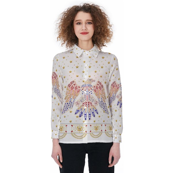 Elvis Presley Eagle Rhinestones Shirt, Elvis 90Th Anniversary Button Shirt, The King Of Rock And Roll Casual Shirt-image