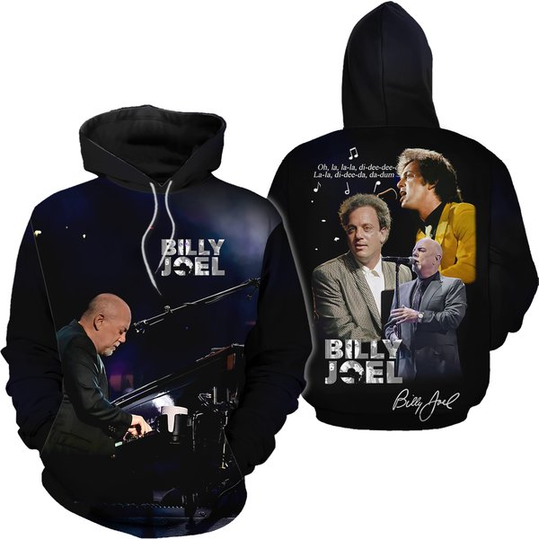3D Hoodie, Billy Joel Piano Man Lyrics Hoodie, Gift For Fans-image