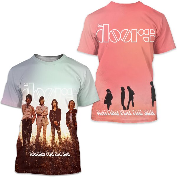 The Doors Waiting For The Sun Album Cover 3D T-Shirt-image