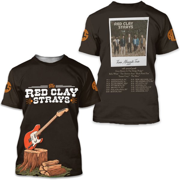 The Red Clay Strays These Moments Tour 2025 3D T-Shirt-image