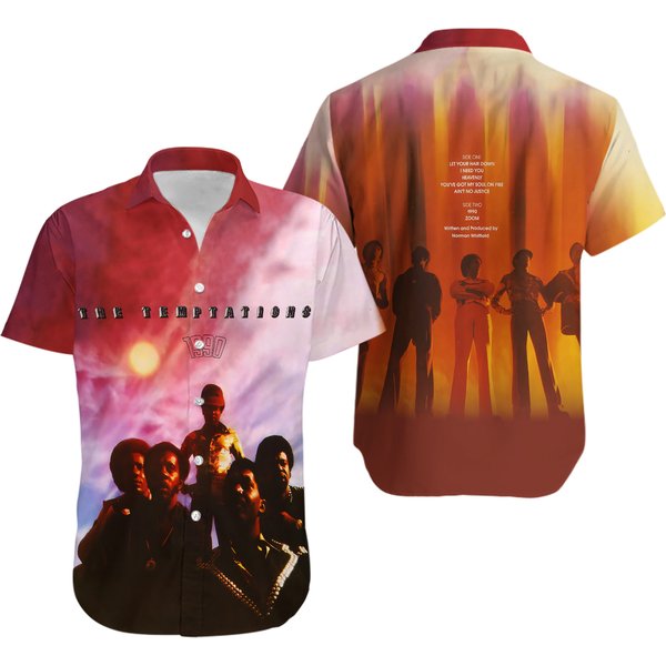 The Temptations 1990 Album Cover Hawaiian Shirt-image